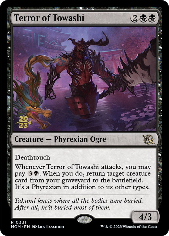 Terror of Towashi [March of the Machine Prerelease Promos] MTG Single Magic: The Gathering    | Red Claw Gaming