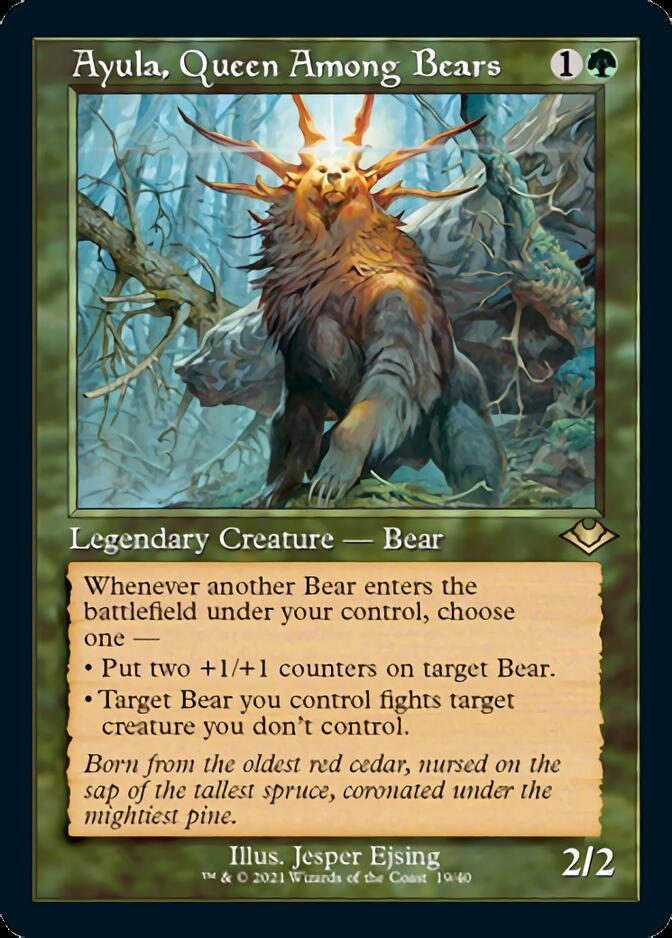 Ayula, Queen Among Bears (Retro Foil Etched) [Modern Horizons] | Red Claw Gaming