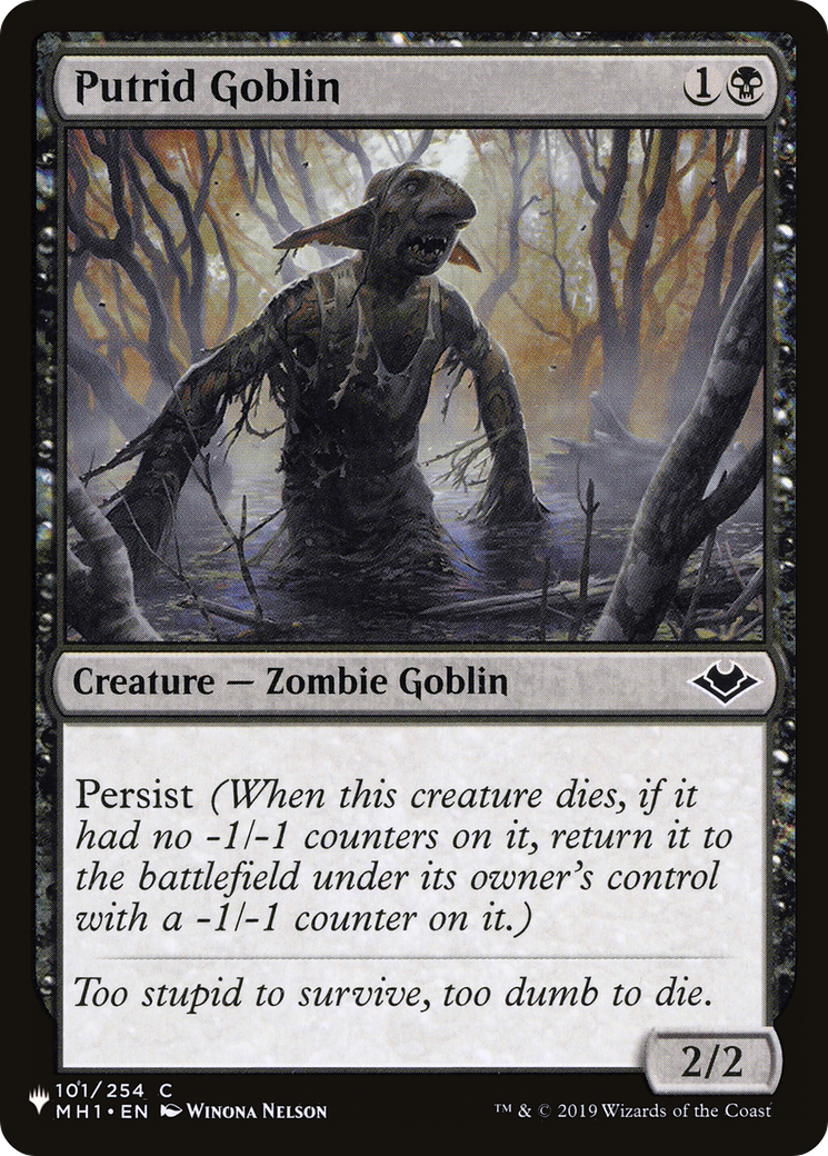 Putrid Goblin [The List Reprints] MTG Single Magic: The Gathering    | Red Claw Gaming