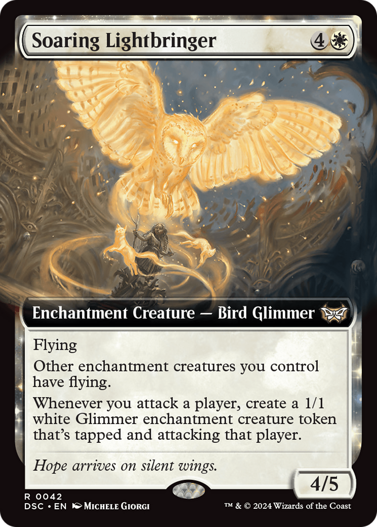 Soaring Lightbringer (Extended Art) [Duskmourn: House of Horror Commander] MTG Single Magic: The Gathering    | Red Claw Gaming