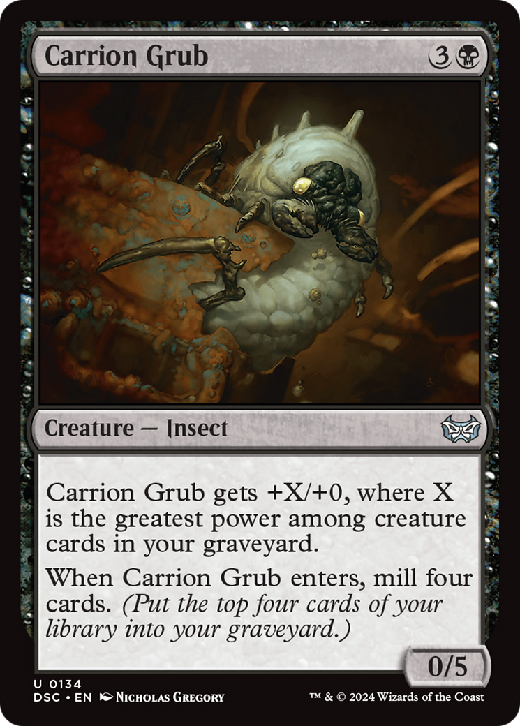 Carrion Grub [Duskmourn: House of Horror Commander] MTG Single Magic: The Gathering    | Red Claw Gaming