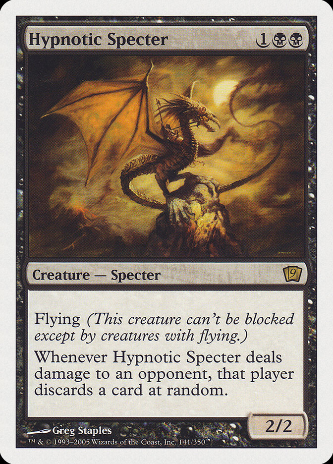 Hypnotic Specter (9th Edition) (Oversized) [Oversize Cards] MTG Single Magic: The Gathering    | Red Claw Gaming