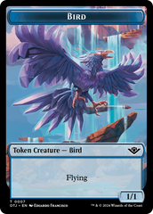 Mercenary // Bird Double-Sided Token [Outlaws of Thunder Junction Tokens] MTG Single Magic: The Gathering    | Red Claw Gaming