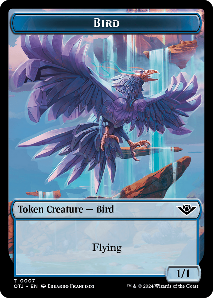 Bird Token [Outlaws of Thunder Junction Tokens] MTG Single Magic: The Gathering    | Red Claw Gaming