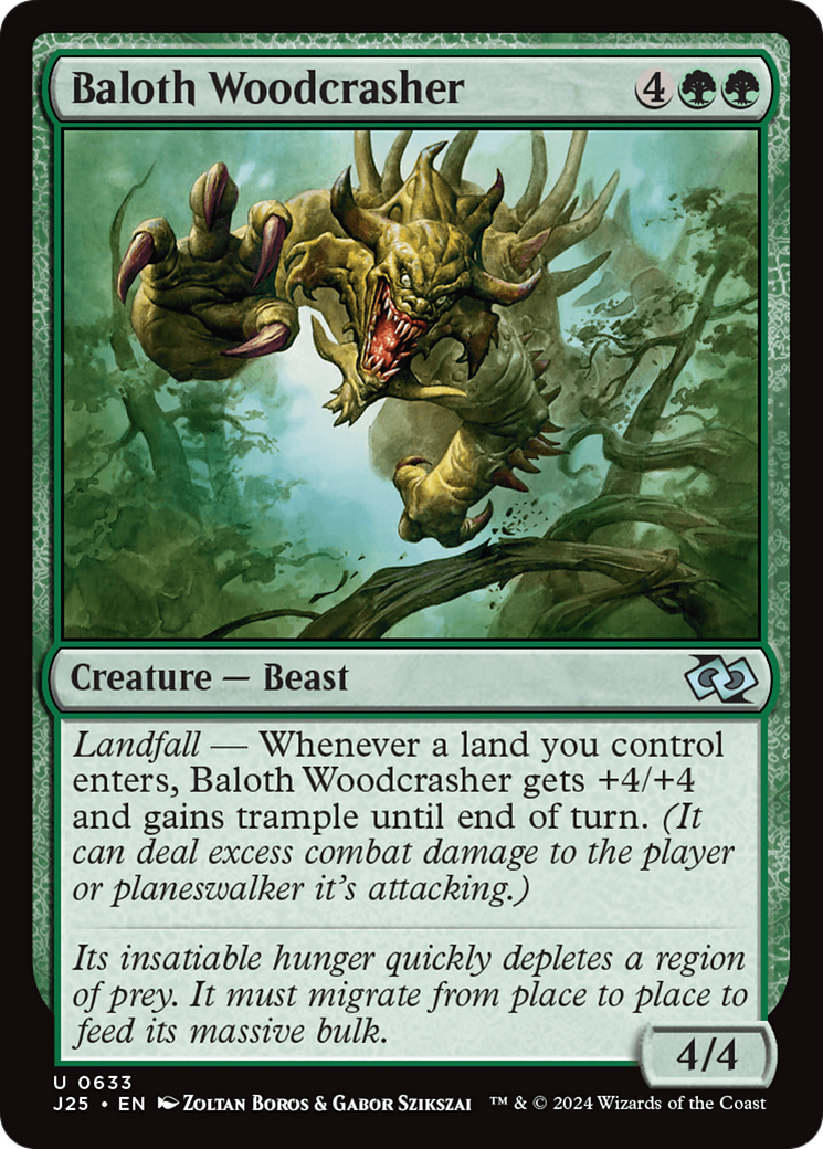 Baloth Woodcrasher [Foundations Jumpstart] MTG Single Magic: The Gathering | Red Claw Gaming