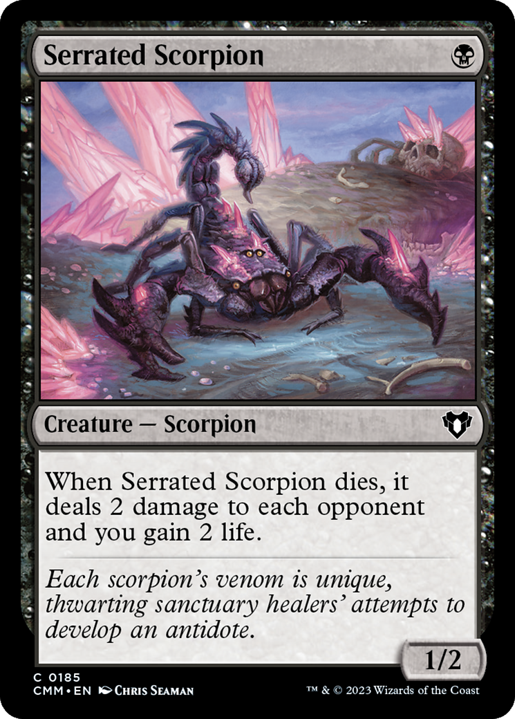 Serrated Scorpion [Commander Masters] MTG Single Magic: The Gathering | Red Claw Gaming