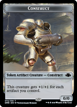 Insect // Construct Double-Sided Token [Dominaria Remastered Tokens] MTG Single Magic: The Gathering    | Red Claw Gaming