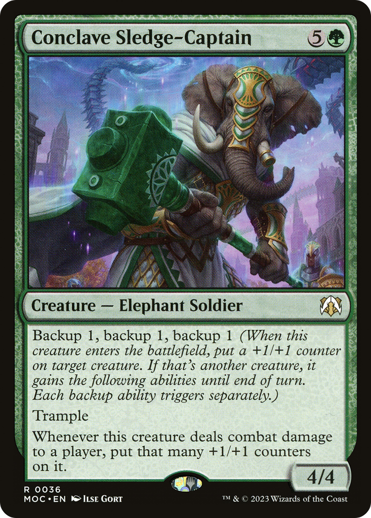 Conclave Sledge-Captain [March of the Machine Commander] MTG Single Magic: The Gathering    | Red Claw Gaming