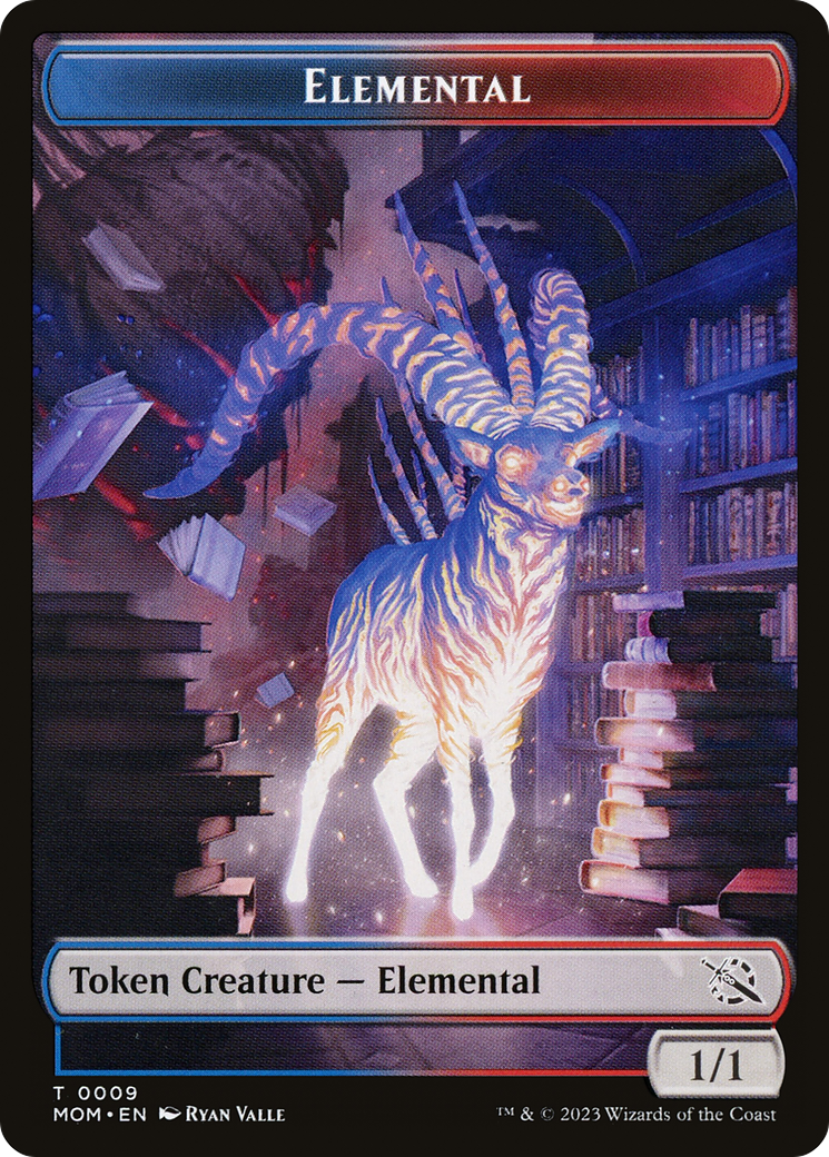 Elemental (09) // Spirit (13) Double-Sided Token [March of the Machine Tokens] MTG Single Magic: The Gathering    | Red Claw Gaming