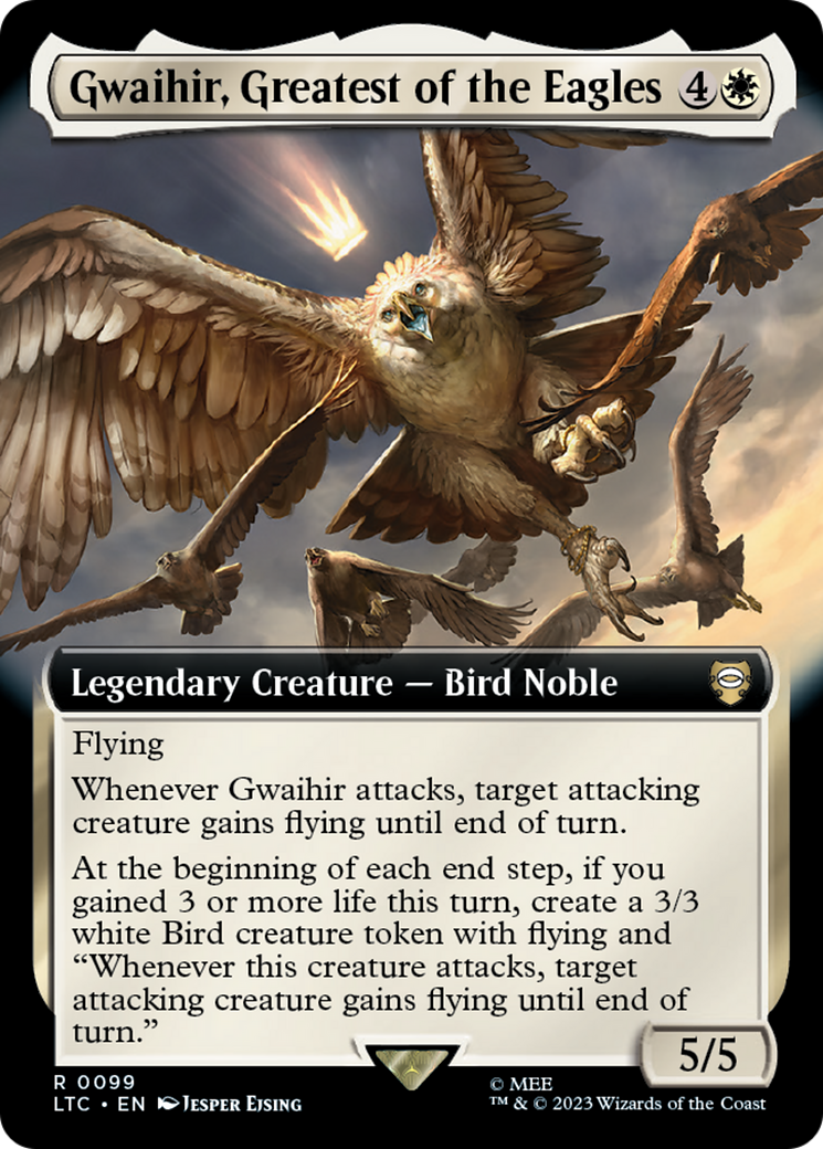 Gwaihir, Greatest of the Eagles (Extended Art) [The Lord of the Rings: Tales of Middle-Earth Commander] MTG Single Magic: The Gathering    | Red Claw Gaming