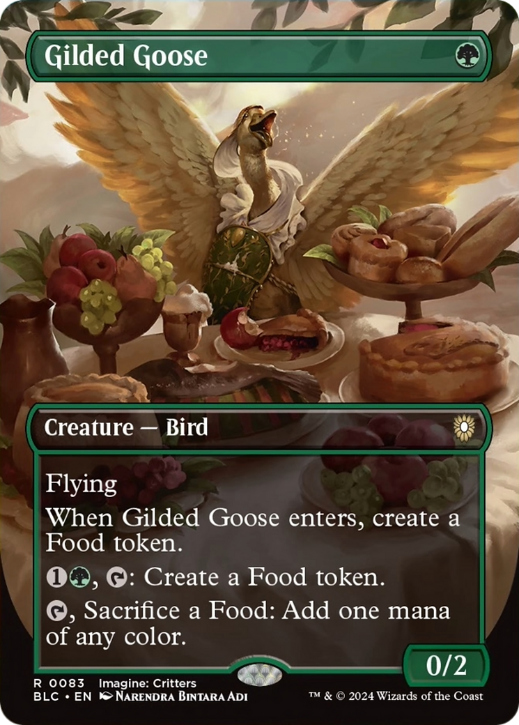 Gilded Goose (Borderless) [Bloomburrow Commander] MTG Single Magic: The Gathering    | Red Claw Gaming