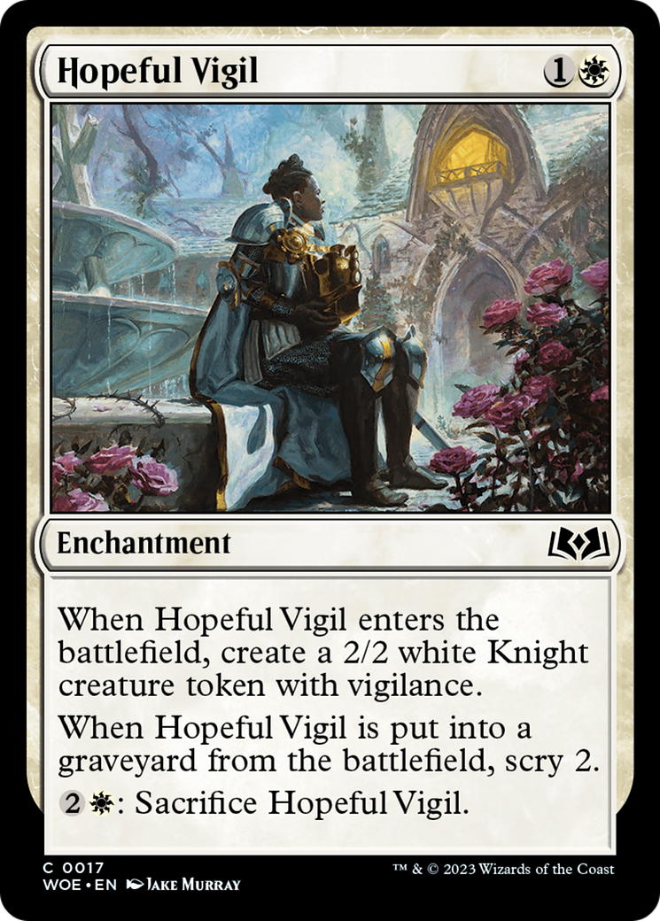 Hopeful Vigil [Wilds of Eldraine] MTG Single Magic: The Gathering    | Red Claw Gaming