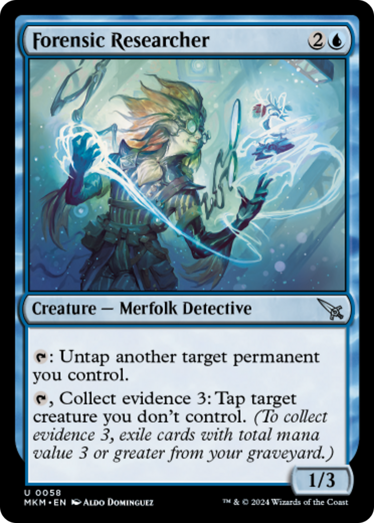 Forensic Researcher [Murders at Karlov Manor] MTG Single Magic: The Gathering    | Red Claw Gaming