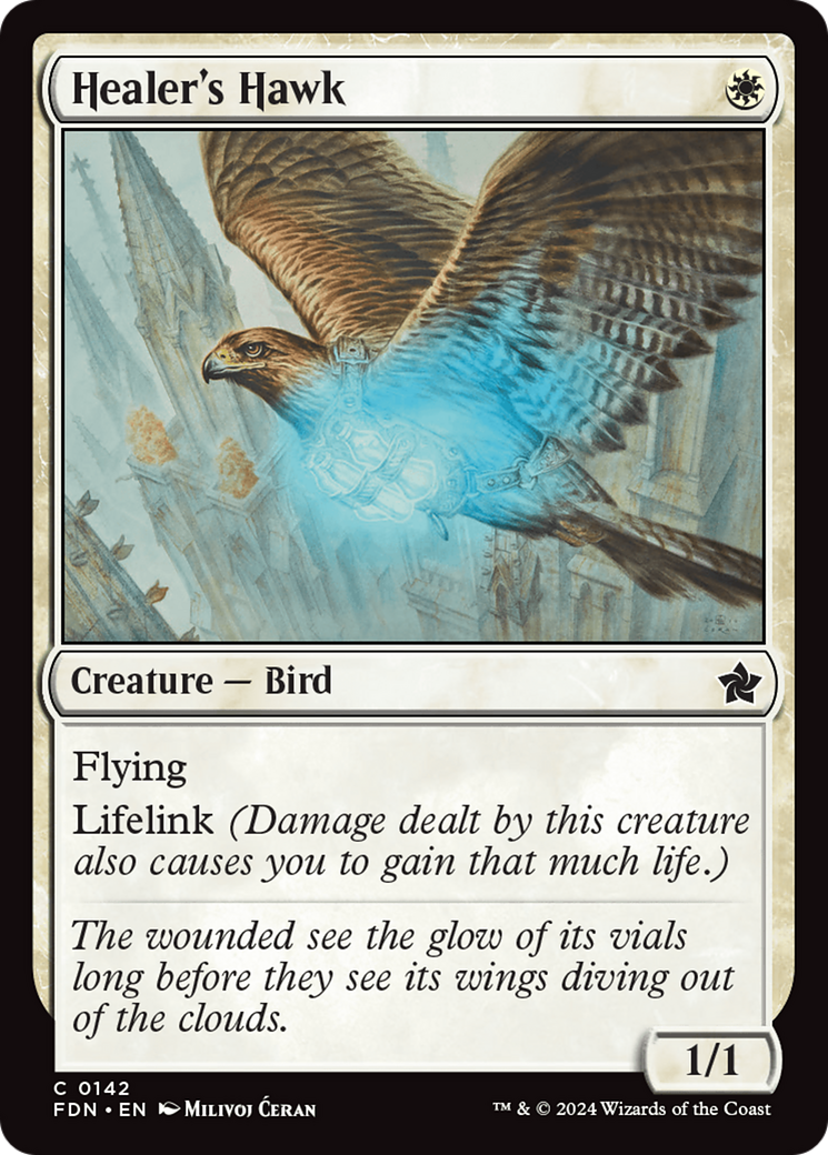 Healer's Hawk [Foundations] MTG Single Magic: The Gathering | Red Claw Gaming