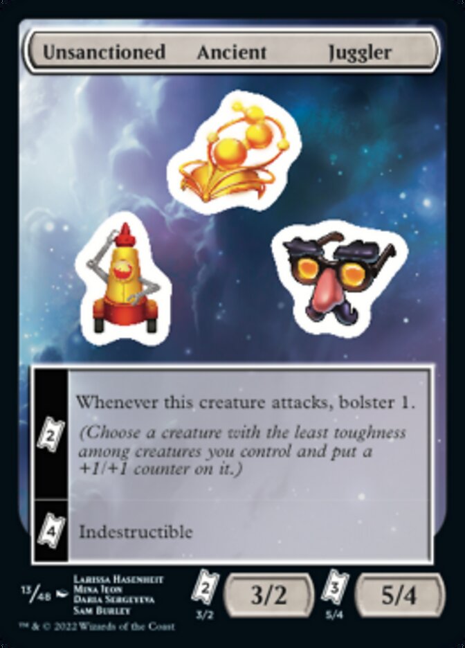 Unsanctioned Ancient Juggler [Unfinity Stickers] MTG Single Magic: The Gathering    | Red Claw Gaming