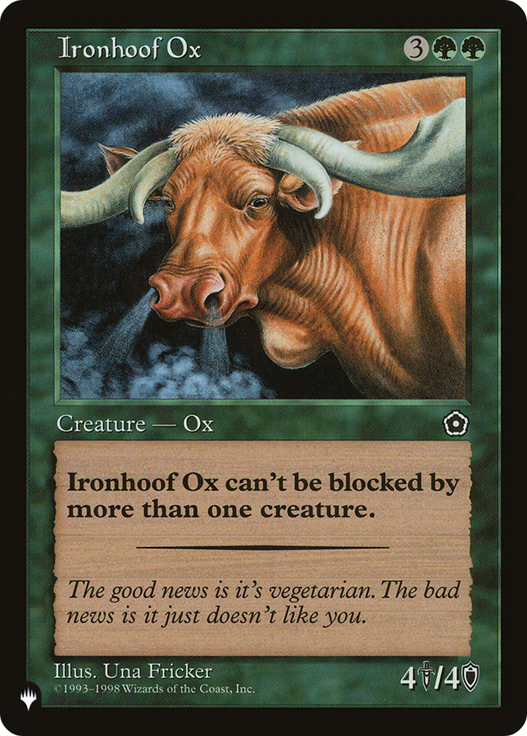 Ironhoof Ox [The List Reprints] MTG Single Magic: The Gathering    | Red Claw Gaming