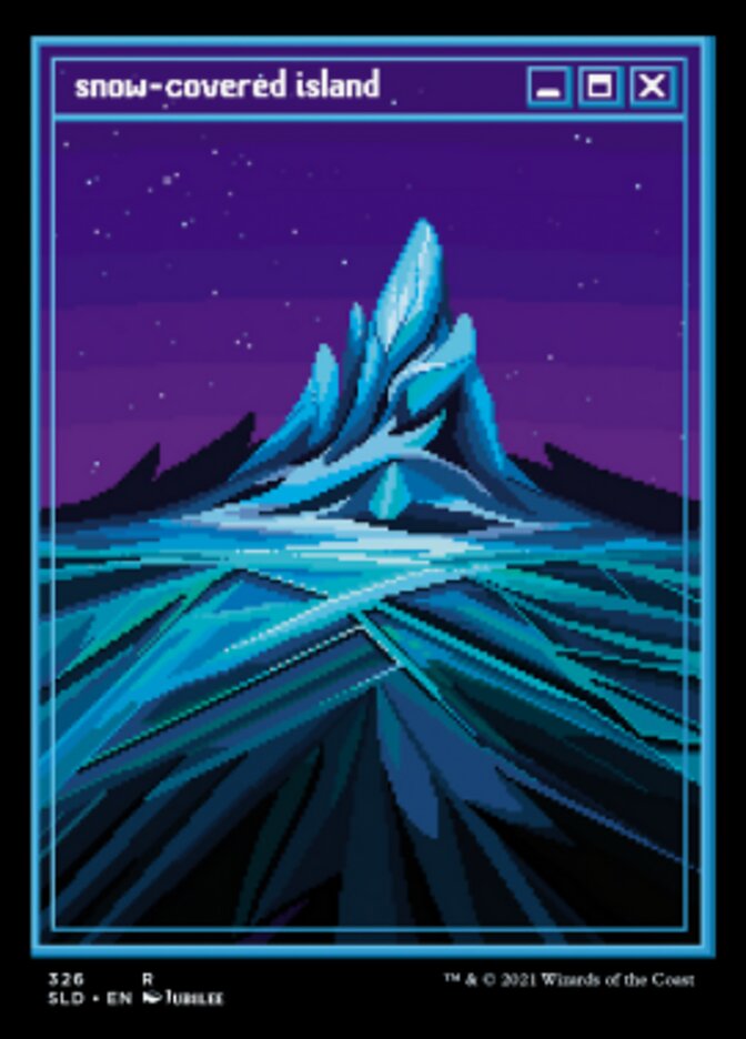 Snow-Covered Island (Foil Etched) [Secret Lair Drop Series] MTG Single Magic: The Gathering | Red Claw Gaming