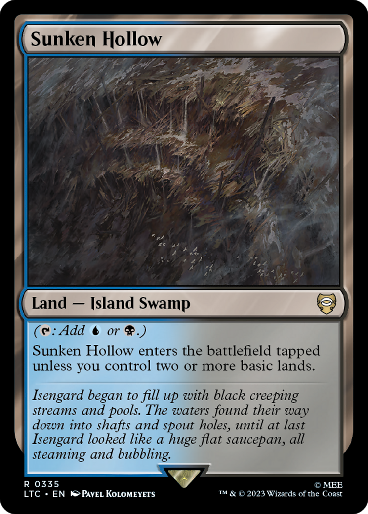 Sunken Hollow [The Lord of the Rings: Tales of Middle-Earth Commander] MTG Single Magic: The Gathering    | Red Claw Gaming