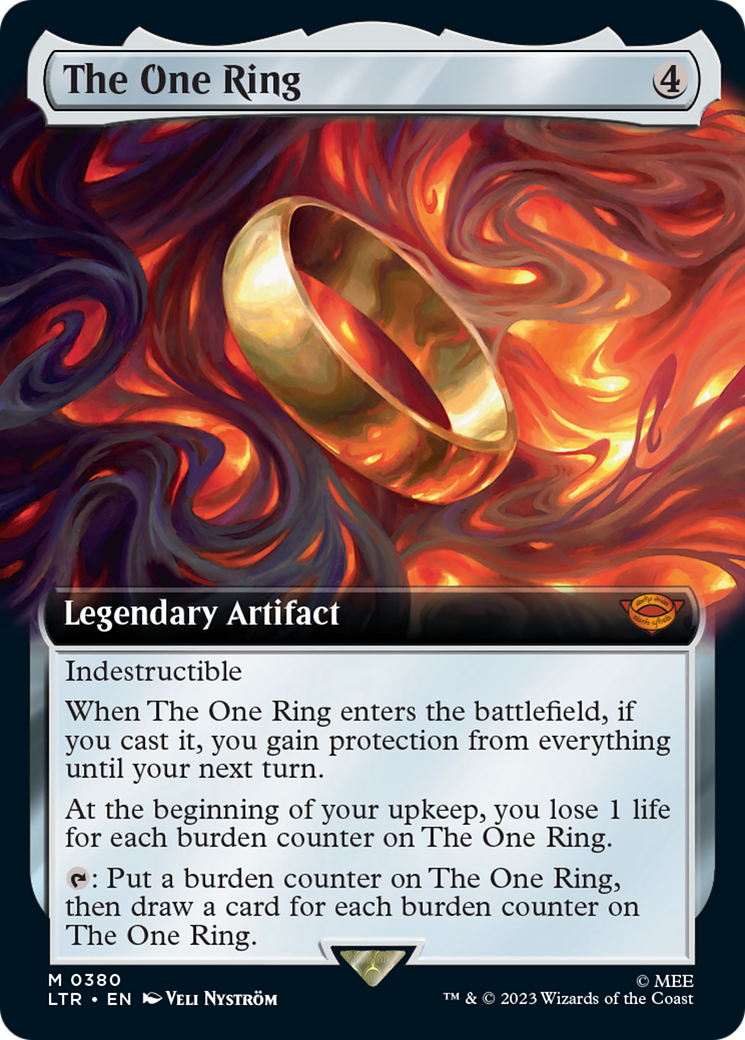 The One Ring (Extended Art) [The Lord of the Rings: Tales of Middle-Earth] MTG Single Magic: The Gathering | Red Claw Gaming