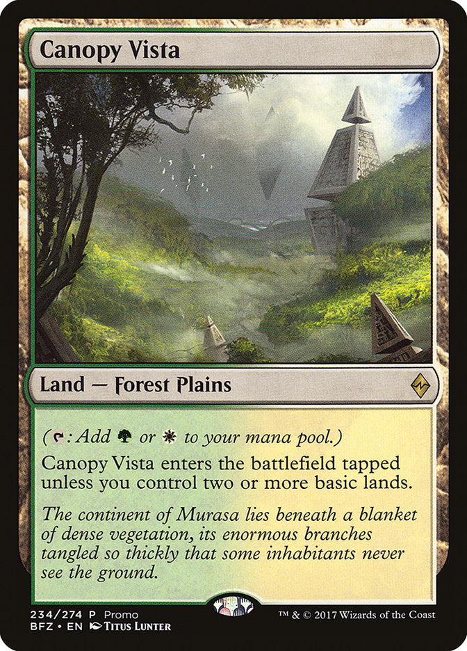 Canopy Vista (Promo) [Standard Showdown Promos] MTG Single Magic: The Gathering    | Red Claw Gaming