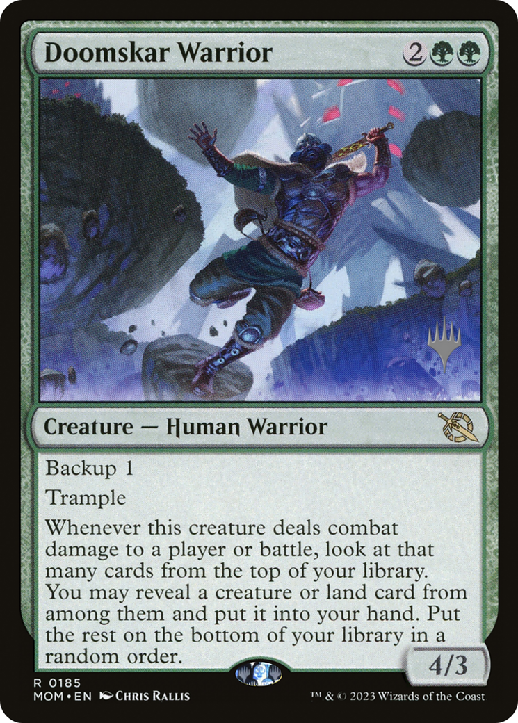 Doomskar Warrior (Promo Pack) [March of the Machine Promos] MTG Single Magic: The Gathering    | Red Claw Gaming