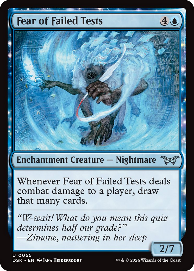 Fear of Failed Tests [Duskmourn: House of Horror] MTG Single Magic: The Gathering | Red Claw Gaming