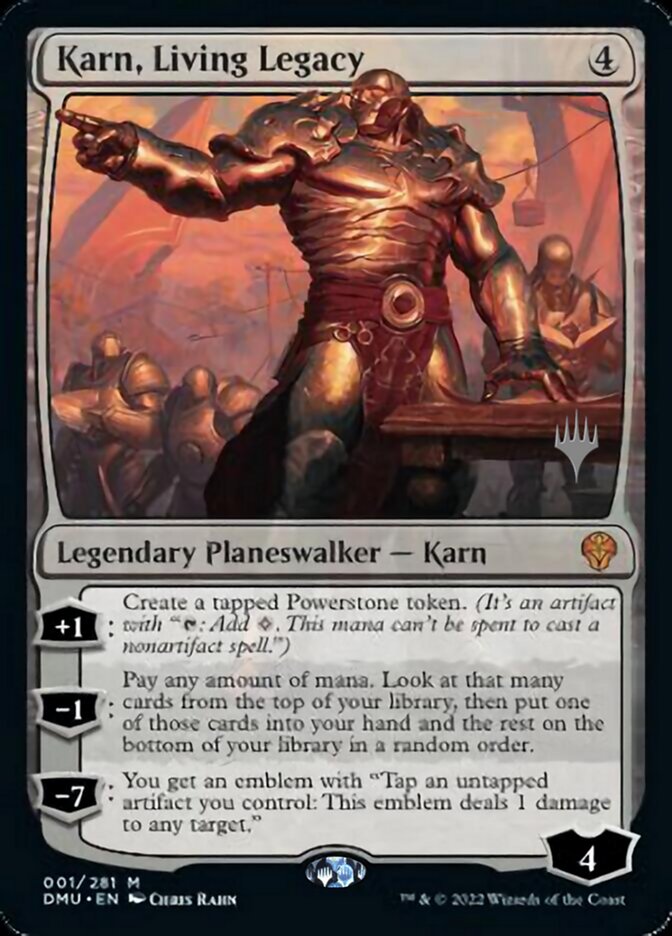 Karn, Living Legacy (Promo Pack) [Dominaria United Promos] MTG Single Magic: The Gathering    | Red Claw Gaming