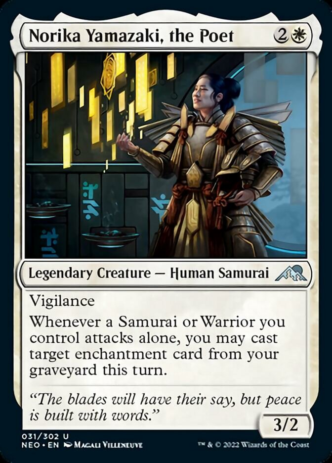 Norika Yamazaki, the Poet [Kamigawa: Neon Dynasty] MTG Single Magic: The Gathering    | Red Claw Gaming