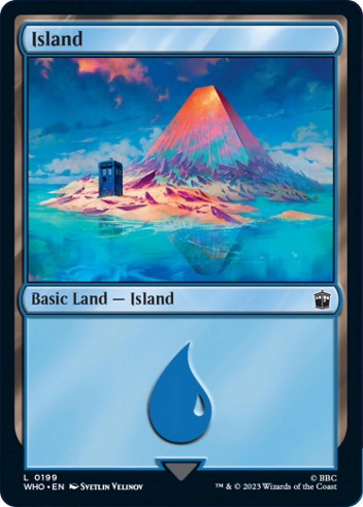 Island (199) [Doctor Who] MTG Single Magic: The Gathering    | Red Claw Gaming