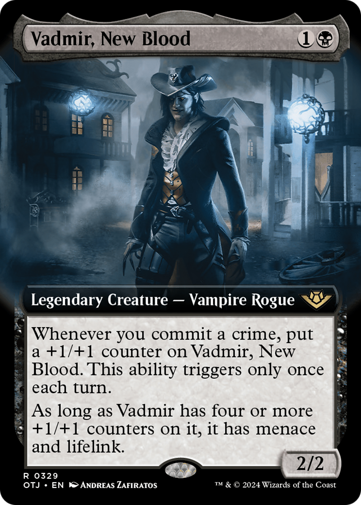 Vadmir, New Blood (Extended Art) [Outlaws of Thunder Junction] MTG Single Magic: The Gathering    | Red Claw Gaming