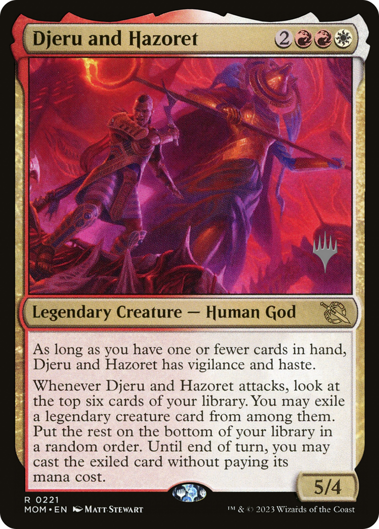 Djeru and Hazoret (Promo Pack) [March of the Machine Promos] MTG Single Magic: The Gathering    | Red Claw Gaming