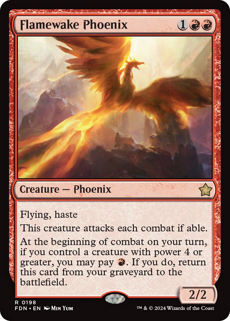 Flamewake Phoenix [Foundations] MTG Single Magic: The Gathering | Red Claw Gaming