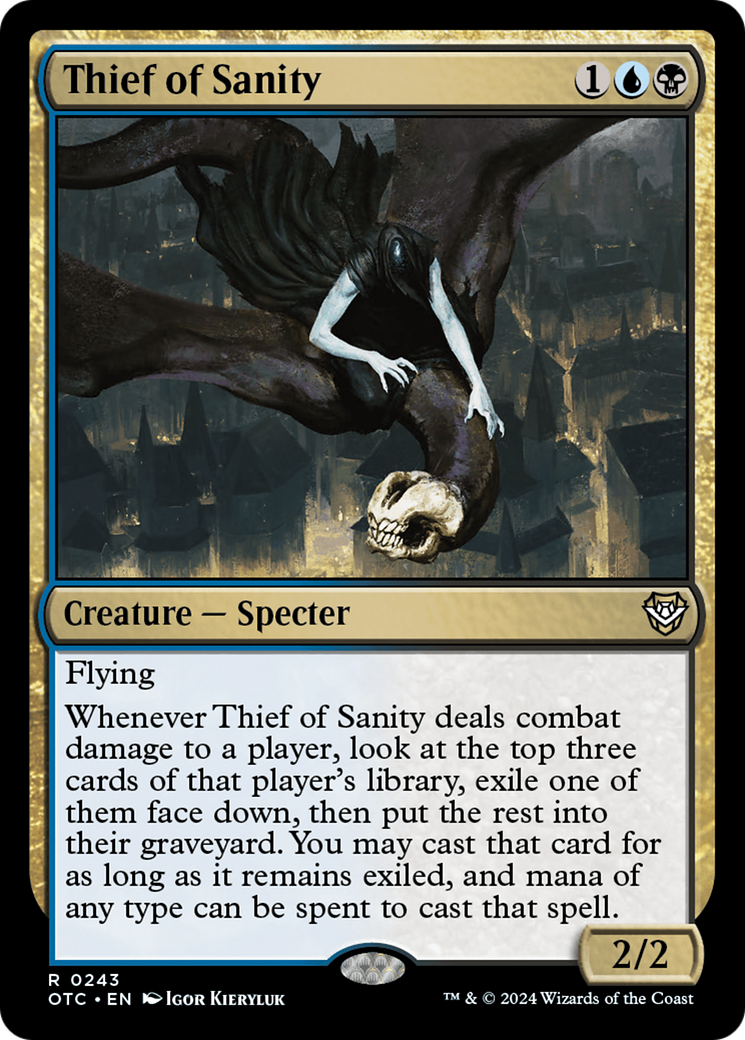 Thief of Sanity [Outlaws of Thunder Junction Commander] MTG Single Magic: The Gathering    | Red Claw Gaming