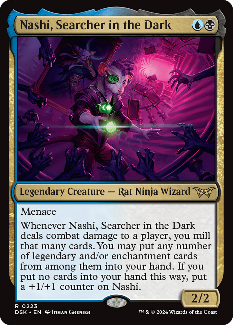 Nashi, Searcher in the Dark [Duskmourn: House of Horror] MTG Single Magic: The Gathering    | Red Claw Gaming