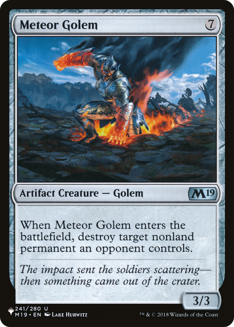 Meteor Golem [Secret Lair: From Cute to Brute] MTG Single Magic: The Gathering | Red Claw Gaming