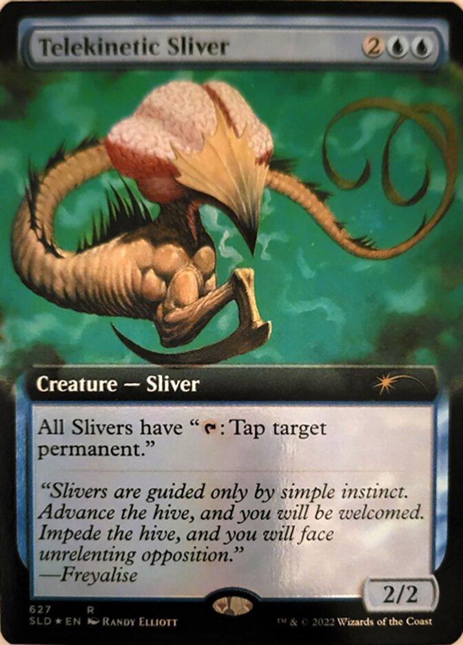 Telekinetic Sliver (Extended Art) [Secret Lair Drop Promos] MTG Single Magic: The Gathering    | Red Claw Gaming