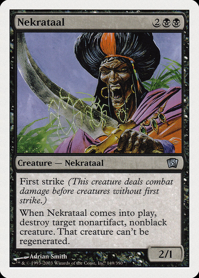 Nekrataal (8th Edition) [Oversize Cards] MTG Single Magic: The Gathering    | Red Claw Gaming