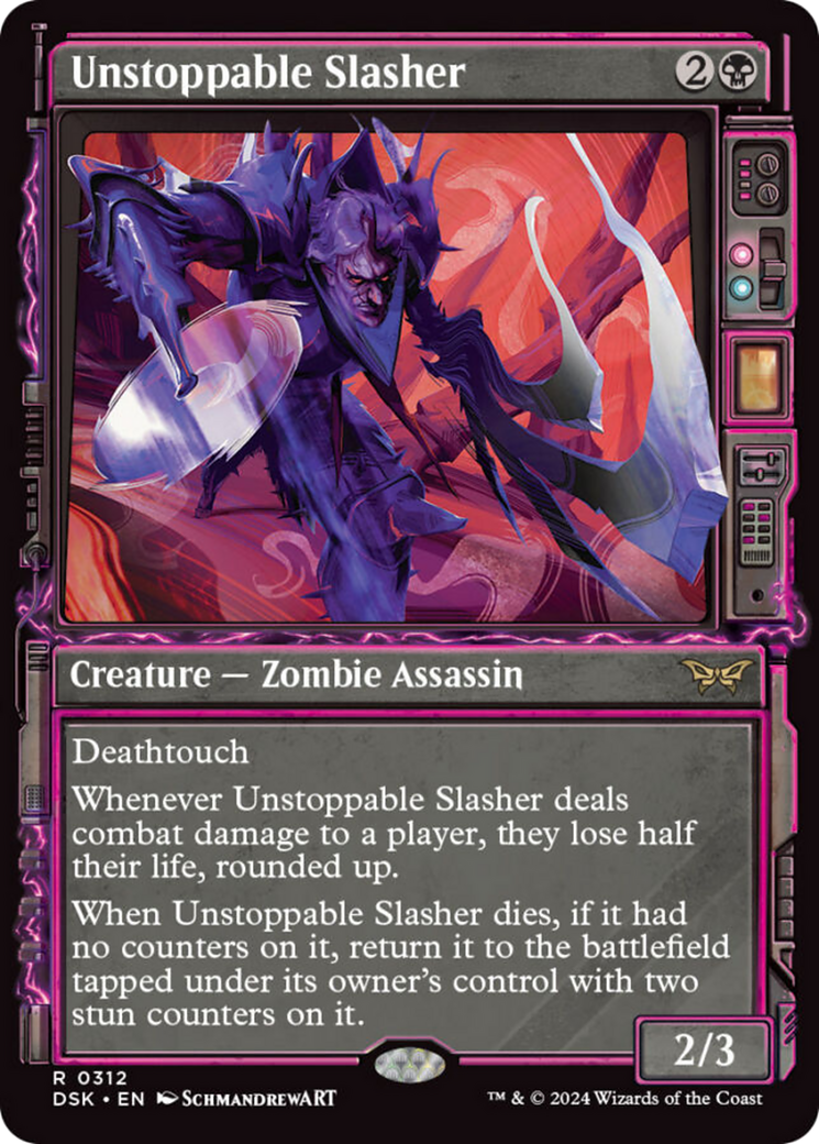 Unstoppable Slasher (Showcase) [Duskmourn: House of Horror] MTG Single Magic: The Gathering    | Red Claw Gaming