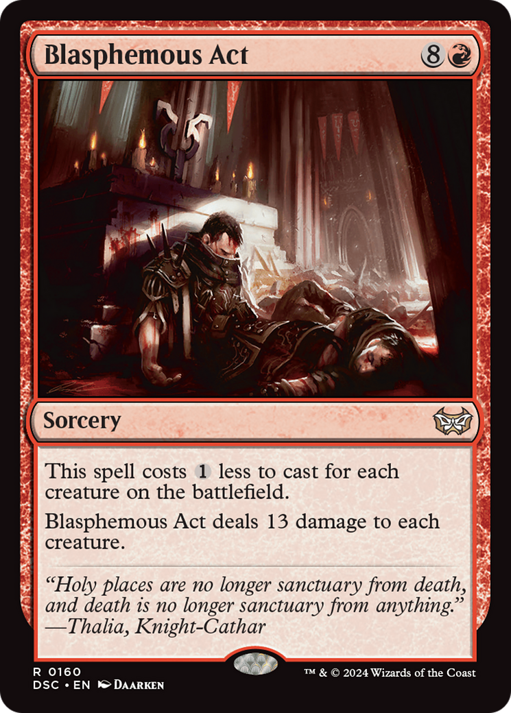 Blasphemous Act [Duskmourn: House of Horror Commander] MTG Single Magic: The Gathering    | Red Claw Gaming