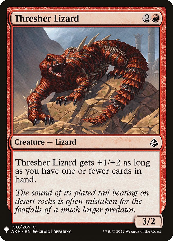 Thresher Lizard [Mystery Booster] MTG Single Magic: The Gathering    | Red Claw Gaming