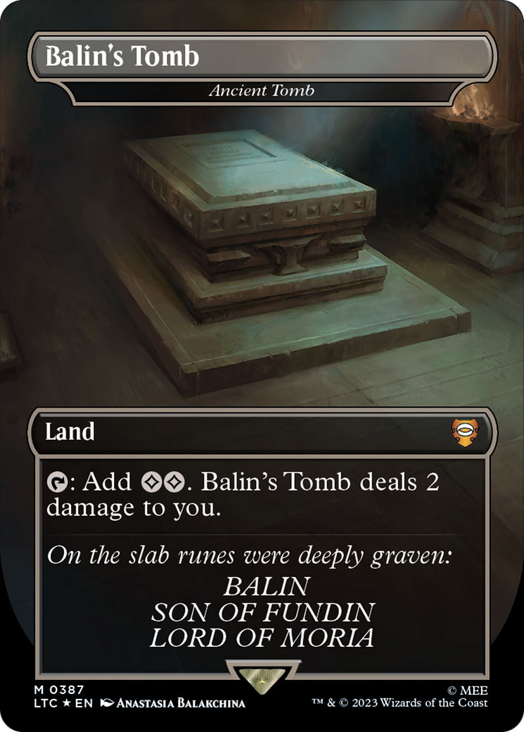 Balin's Tomb - Ancient Tomb (Surge Foil Realms and Relics) [The Lord of the Rings: Tales of Middle-Earth Commander] MTG Single Magic: The Gathering | Red Claw Gaming