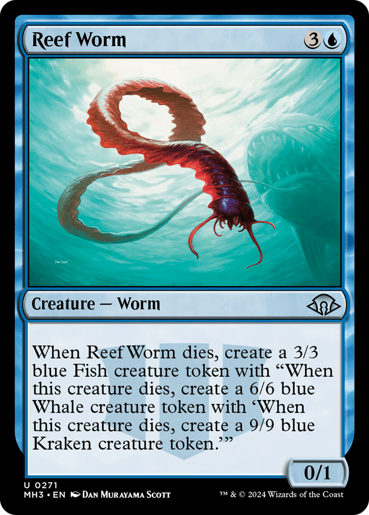 Reef Worm [Modern Horizons 3] MTG Single Magic: The Gathering    | Red Claw Gaming