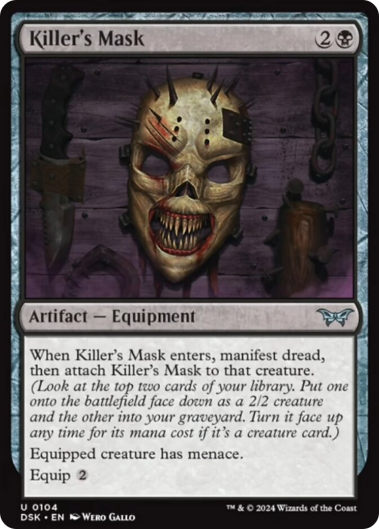 Killer's Mask [Duskmourn: House of Horror] MTG Single Magic: The Gathering | Red Claw Gaming