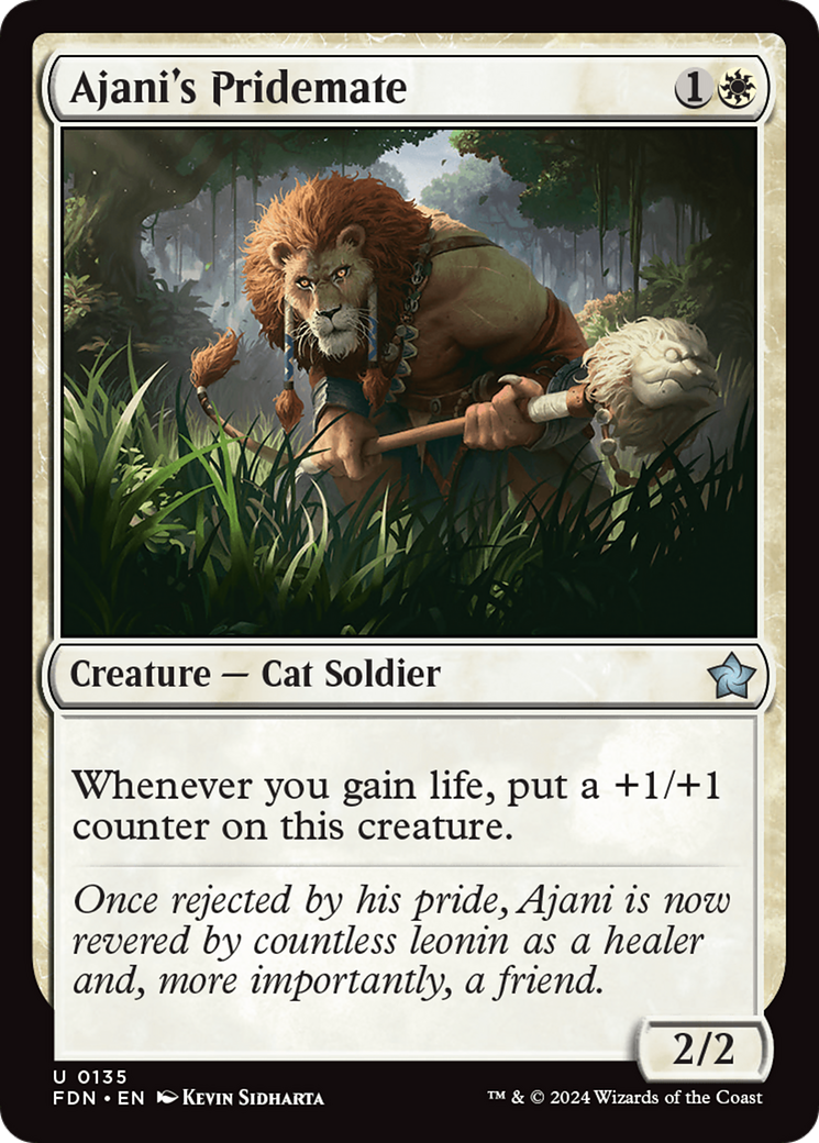 Ajani's Pridemate [Foundations] MTG Single Magic: The Gathering | Red Claw Gaming