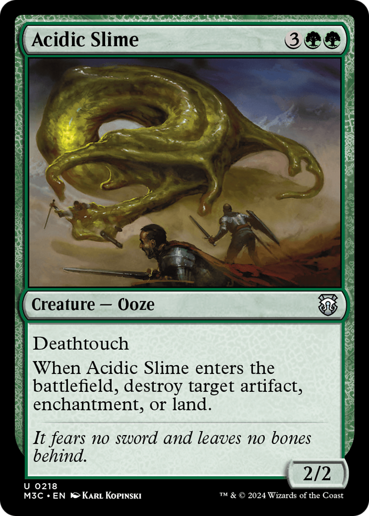Acidic Slime (Ripple Foil) [Modern Horizons 3 Commander] MTG Single Magic: The Gathering    | Red Claw Gaming