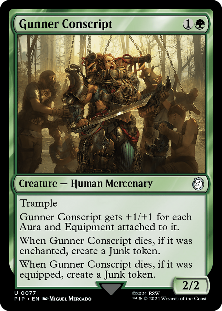 Gunner Conscript [Fallout] MTG Single Magic: The Gathering    | Red Claw Gaming