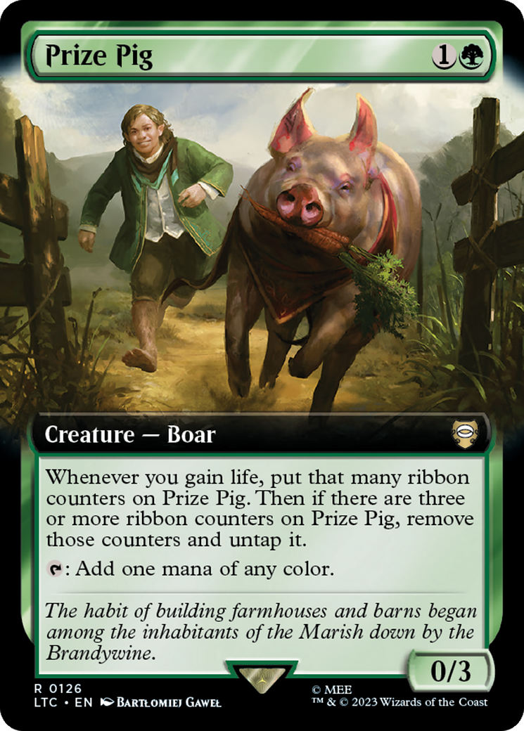 Prize Pig (Extended Art) [The Lord of the Rings: Tales of Middle-Earth Commander] MTG Single Magic: The Gathering | Red Claw Gaming