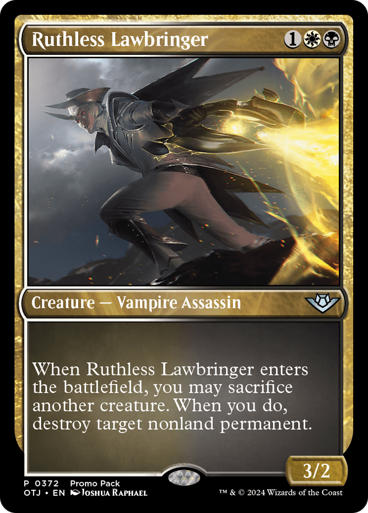 Ruthless Lawbringer (Promo Pack) [Outlaws of Thunder Junction Promos] MTG Single Magic: The Gathering    | Red Claw Gaming