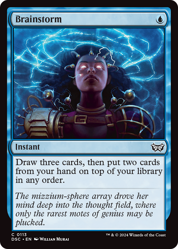 Brainstorm [Duskmourn: House of Horror Commander] MTG Single Magic: The Gathering    | Red Claw Gaming