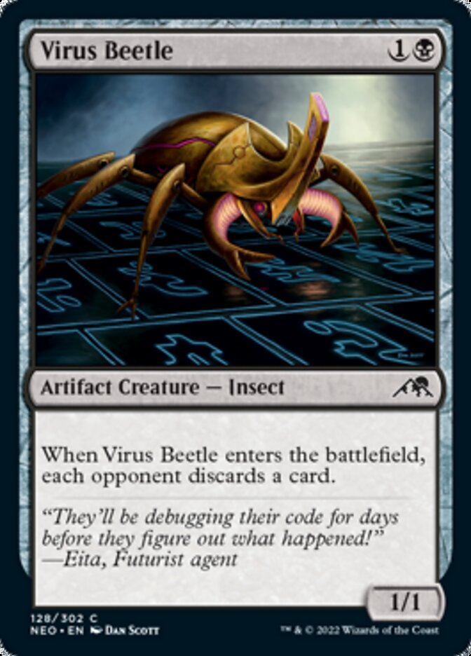 Virus Beetle [Kamigawa: Neon Dynasty] MTG Single Magic: The Gathering    | Red Claw Gaming